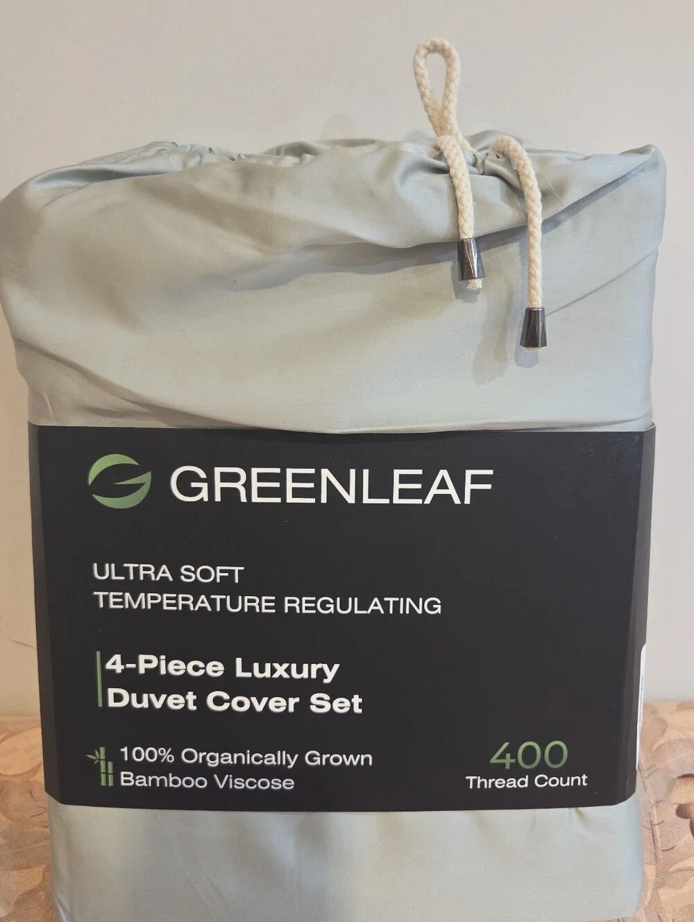 Greenleaf 4-Piece Luxury Duvet Cover Set - Sage Green